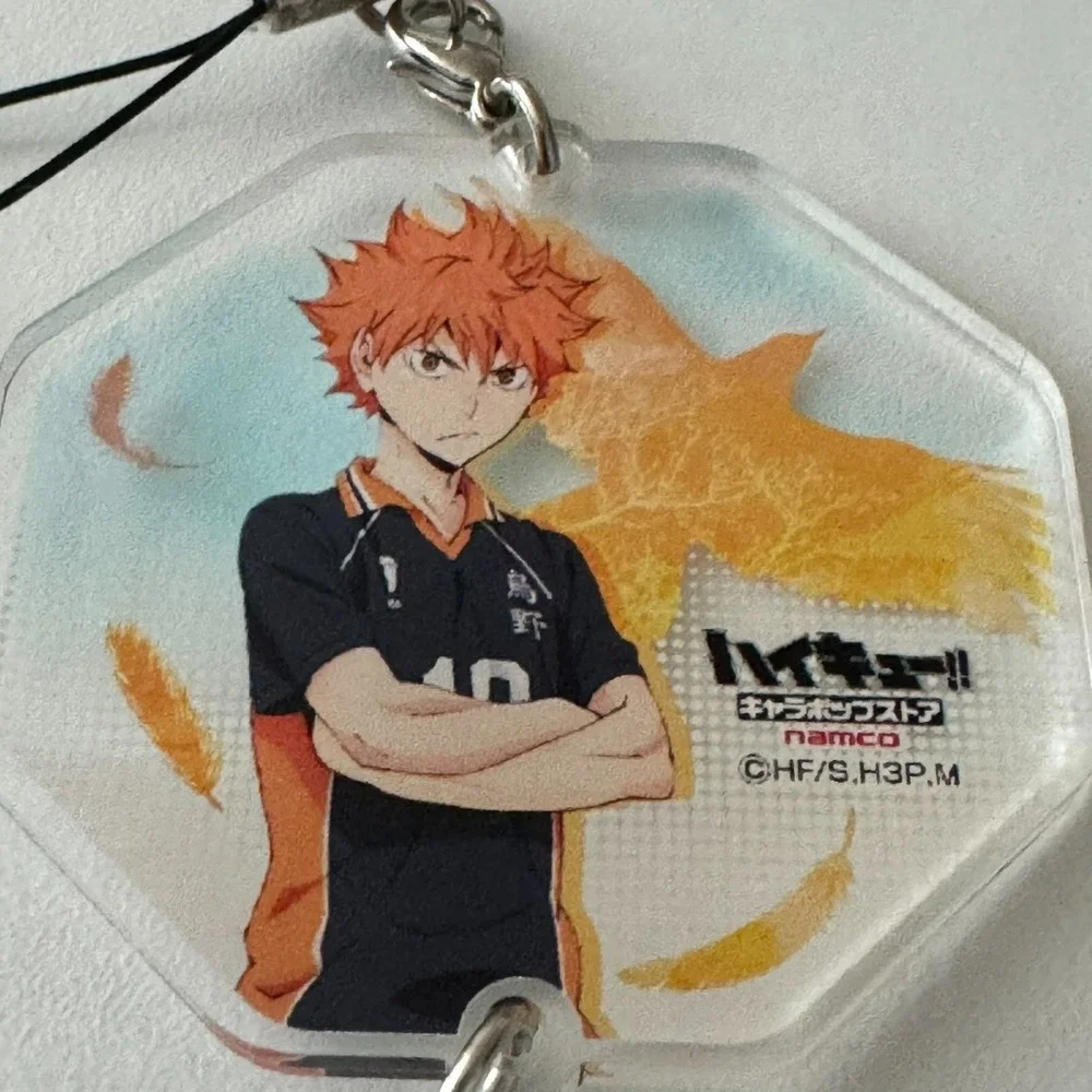 Haikyuu Shoyo‎ Hinata Volleyball Anime Series Acrylic Charm Tag Fob Keys Bag